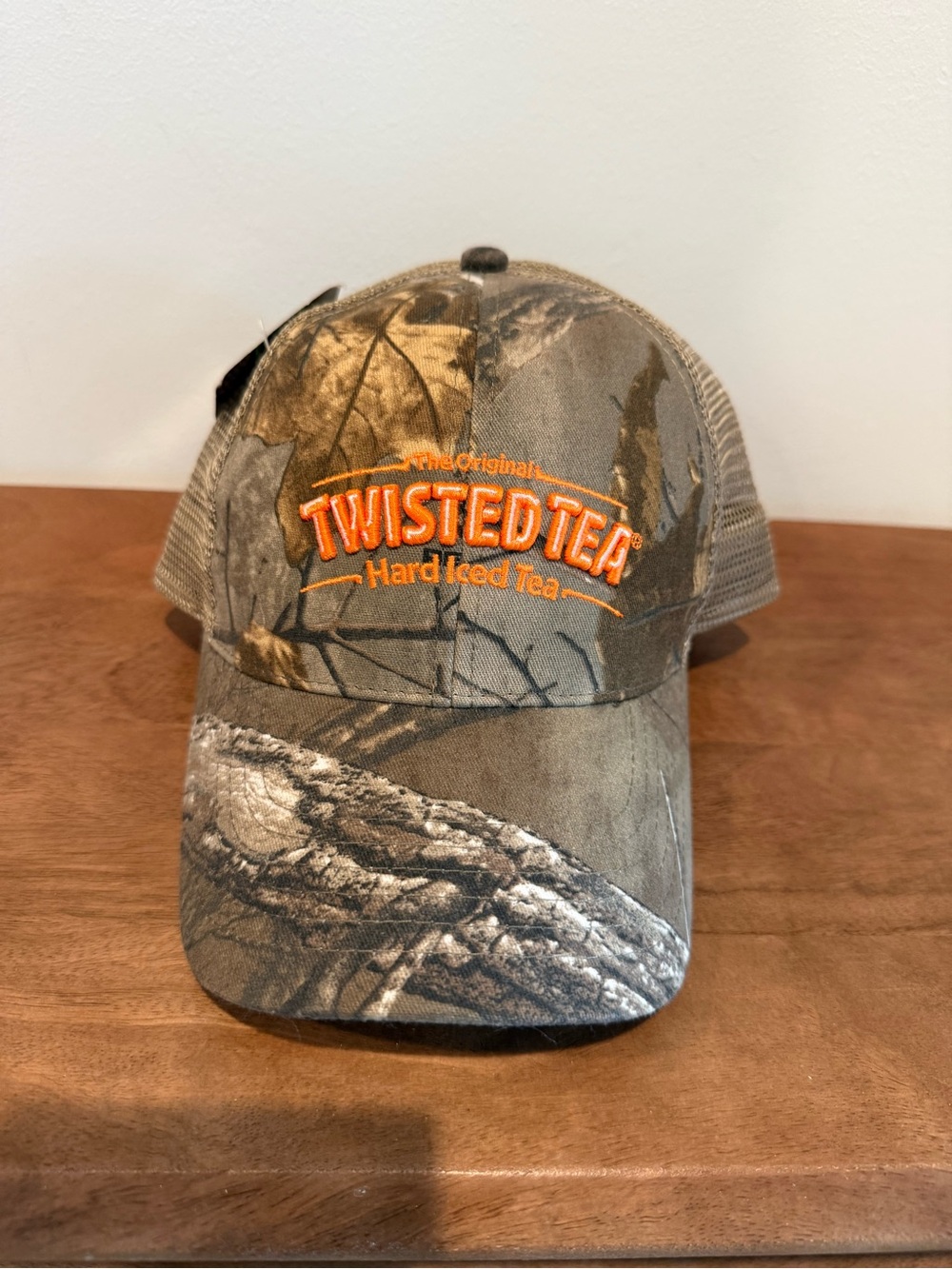 Realtree Camo Mesh Trucker Hat with Green Accent